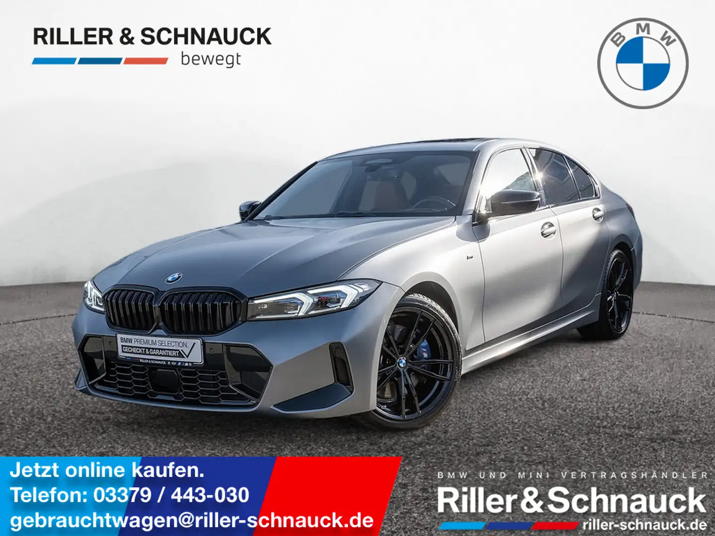 BMW 320 d xDrive M-Sport AHK ACC HUD LED STANDHZ Gris - 1