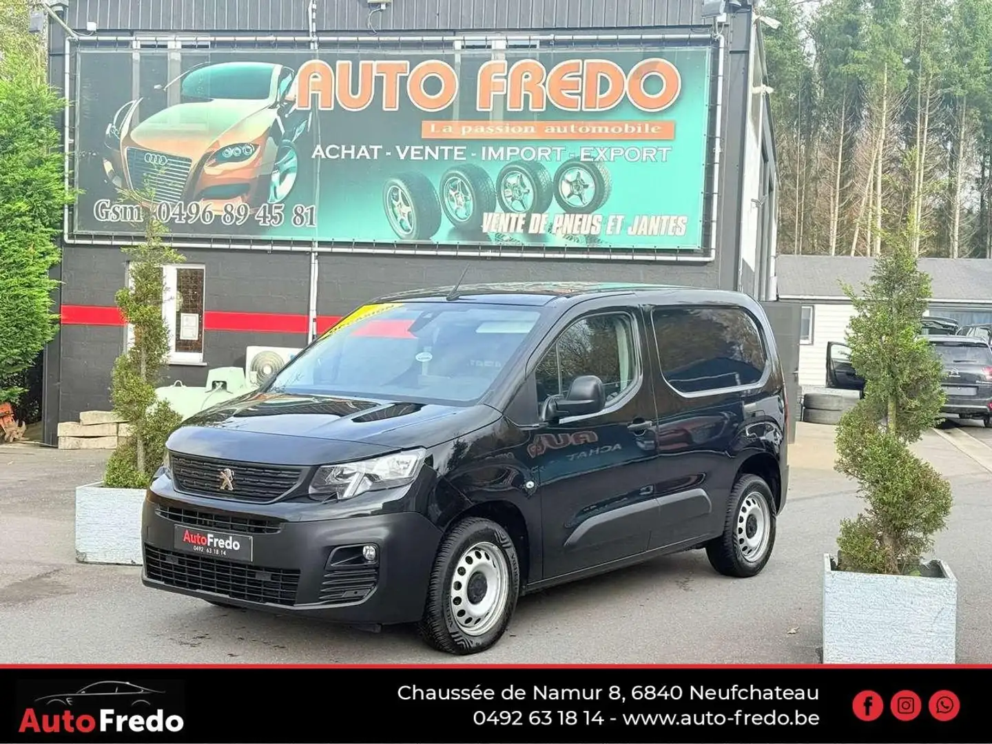 Peugeot Partner 1.6 BlueHDi * Camera * gps * 3 places */* Garantie Zwart - 1