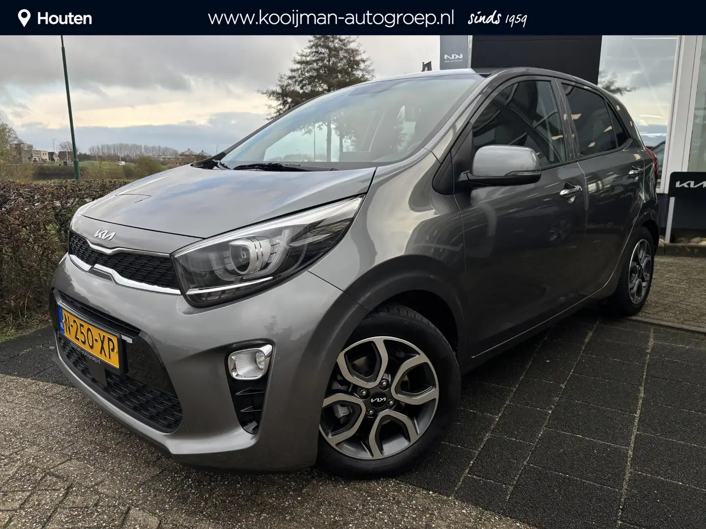 Kia Picanto 1.0 DPi DynamicPlusLine Eerste Eigenaar, Dealerond Gris - 1