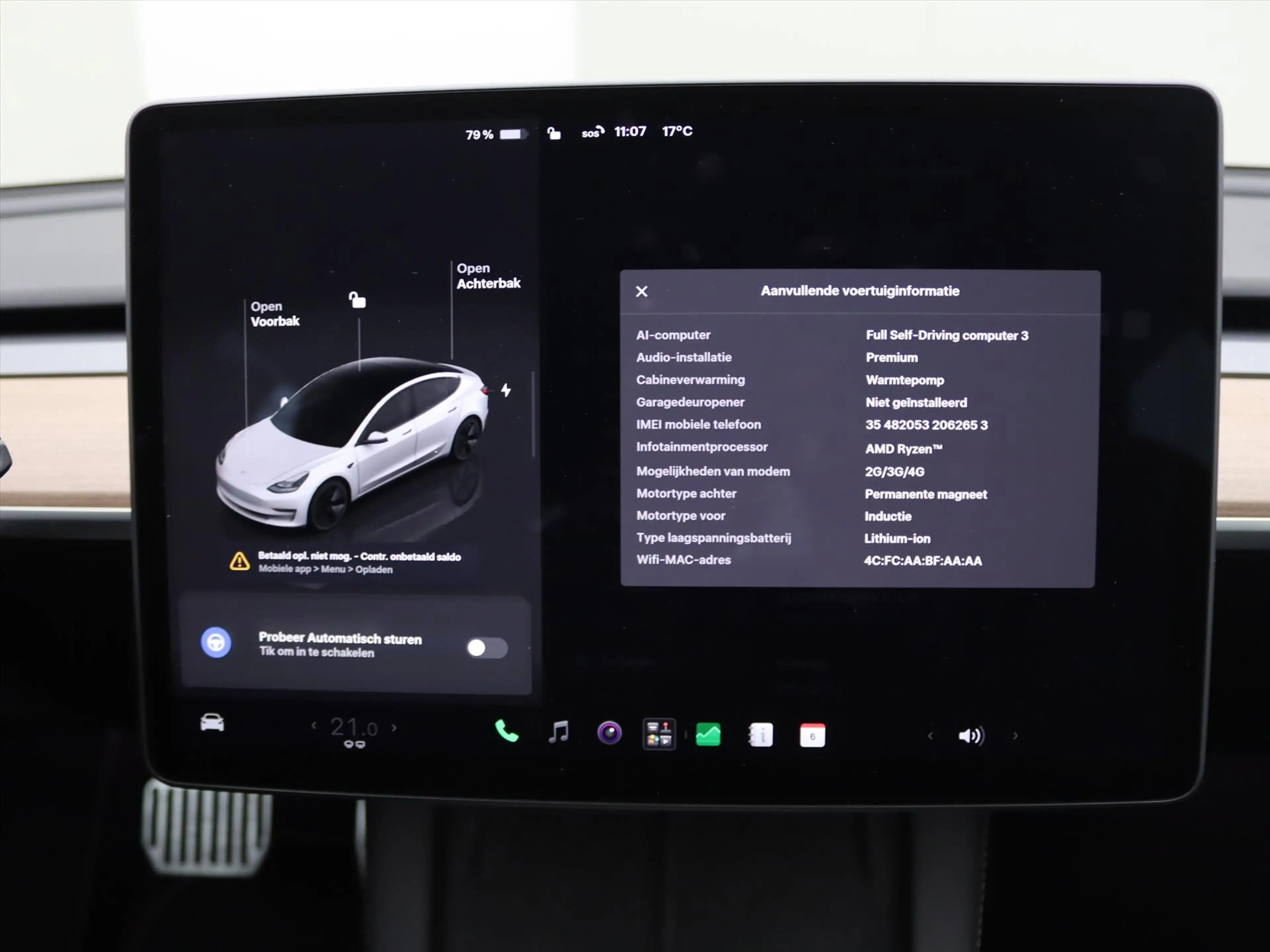 Tesla Model 3 Long-Range AWD 351pk 75 kWh UPGRADE 93% SoH [ AMD — photo 34