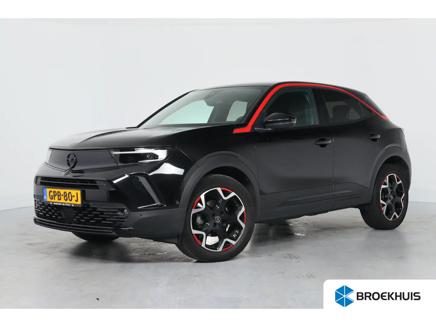 Opel Mokka 1.2 Turbo GS Line | Navi By App | Cruise Adaptive Zwart - 1