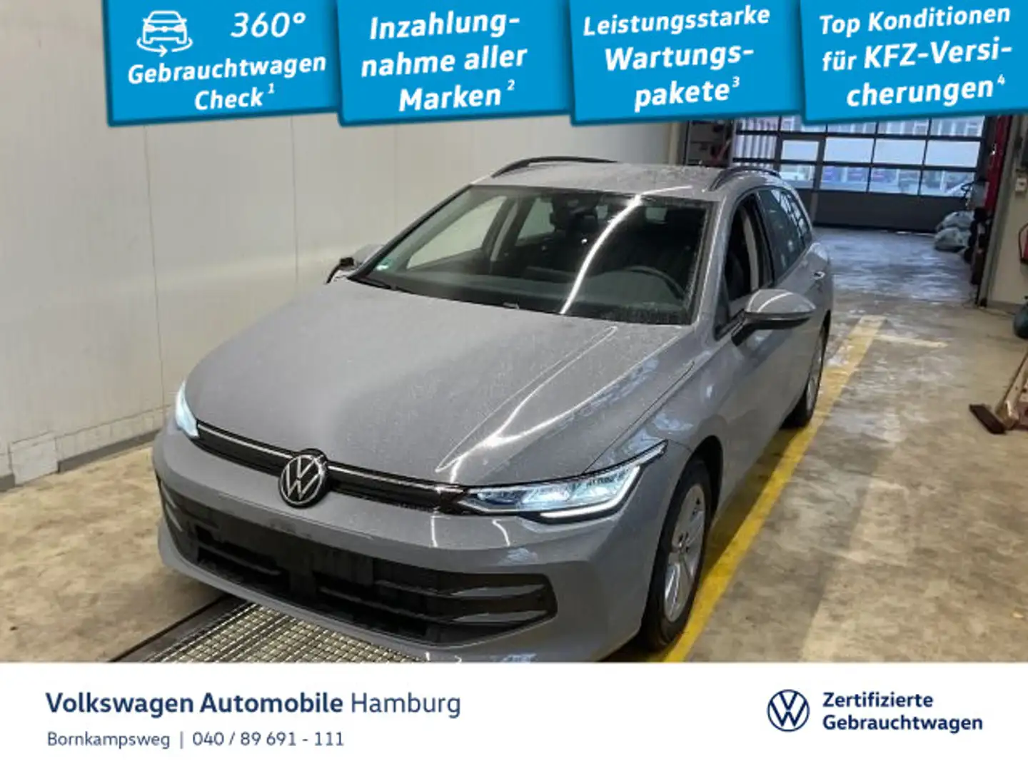 Volkswagen Golf Variant Golf VIII Variant 1.5 eTSI Life DSG AHK Standhzg Grau - 1