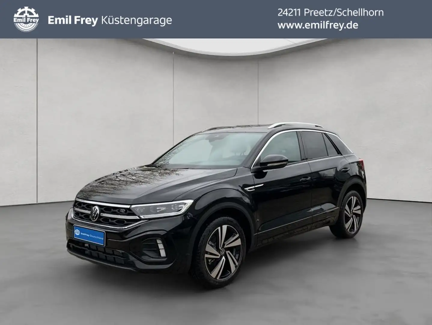 Volkswagen T-Roc 1.5 TSI R-Line DSG AHK Navi RFK ACC LED Schwarz - 1