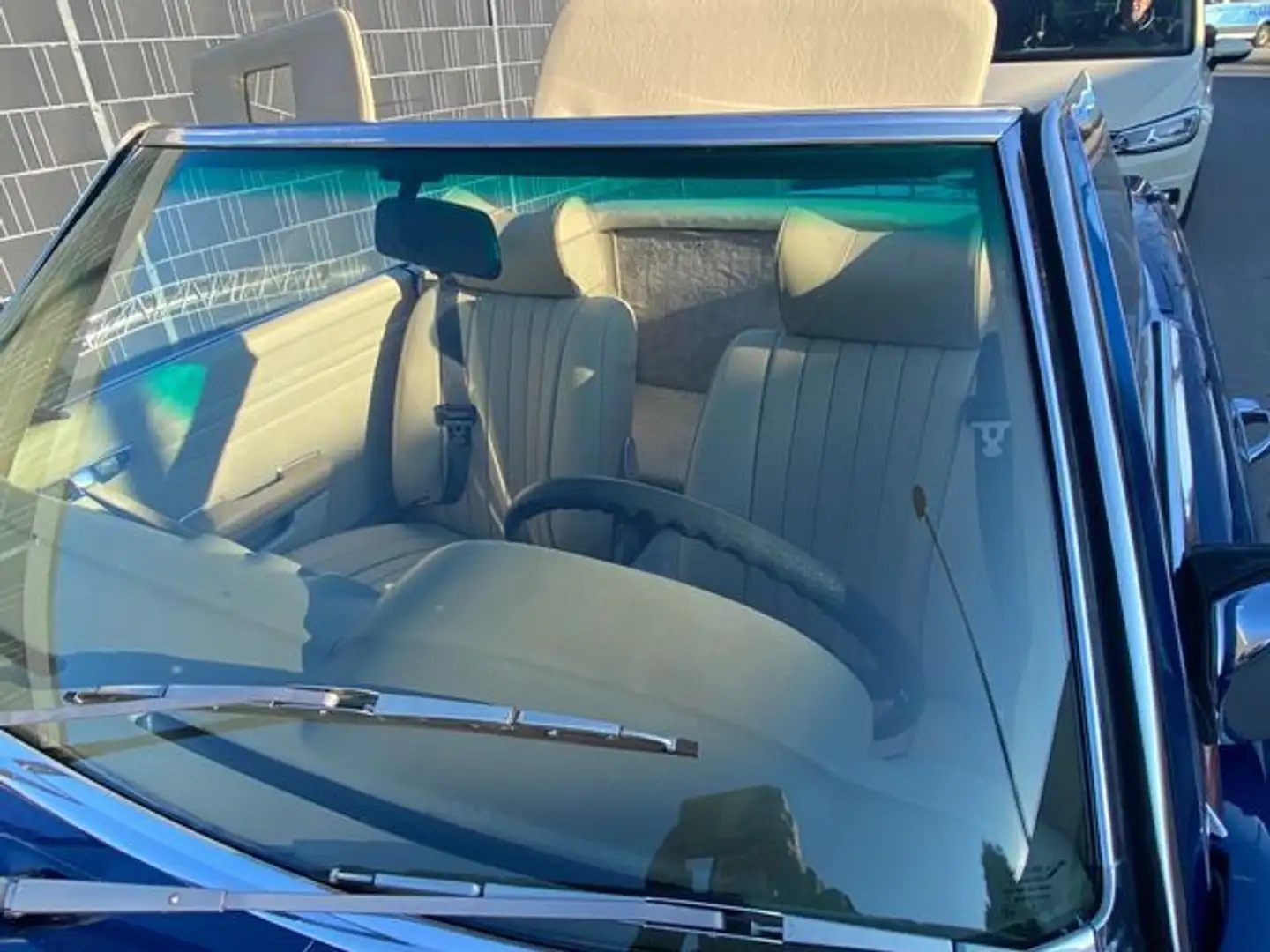 Mercedes-Benz SL 450 450 SL Magnetitblaumet / Beige neu/3 Hand/Deutsc Niebieski - 2