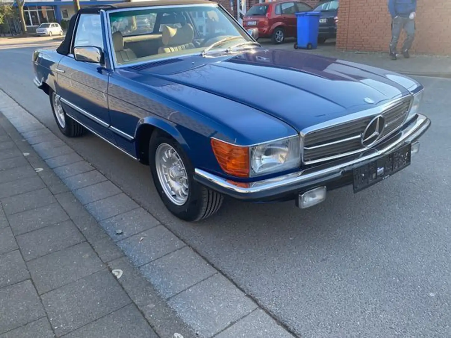 Mercedes-Benz SL 450 450 SL Magnetitblaumet / Beige neu/3 Hand/Deutsc Albastru - 1