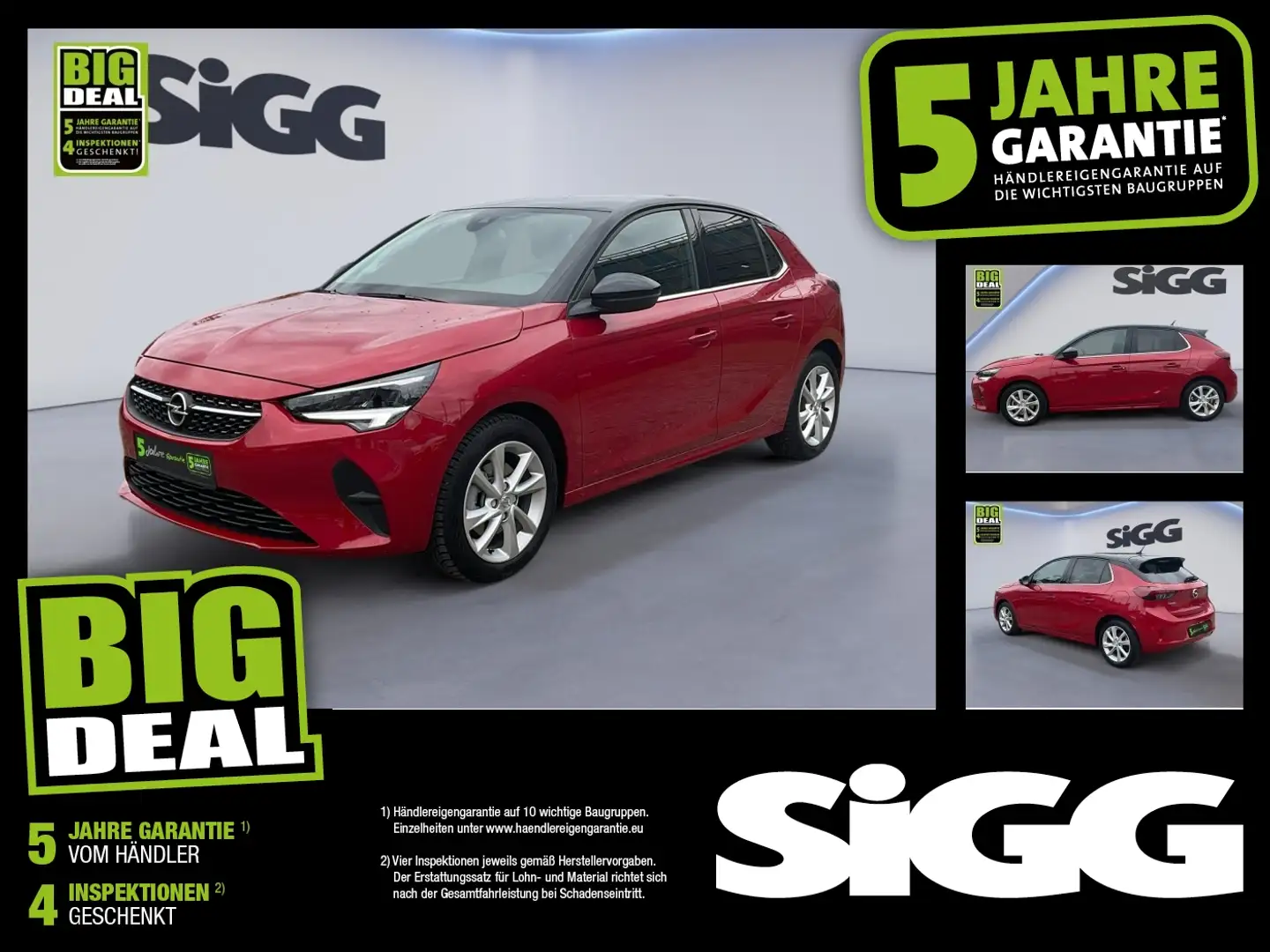 Opel Corsa F 1.2 Turbo Rückfahrkamera Rouge - 1