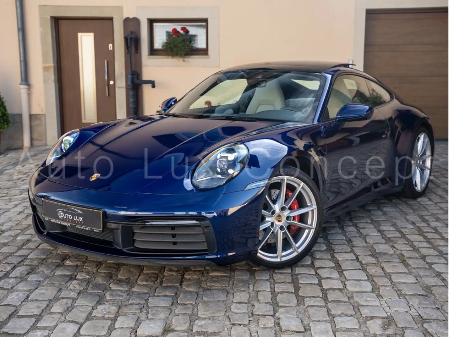 Porsche 992 911 Carrera 4S/Glasdach/Chrono/360°/Lift/Approved Bleu - 1