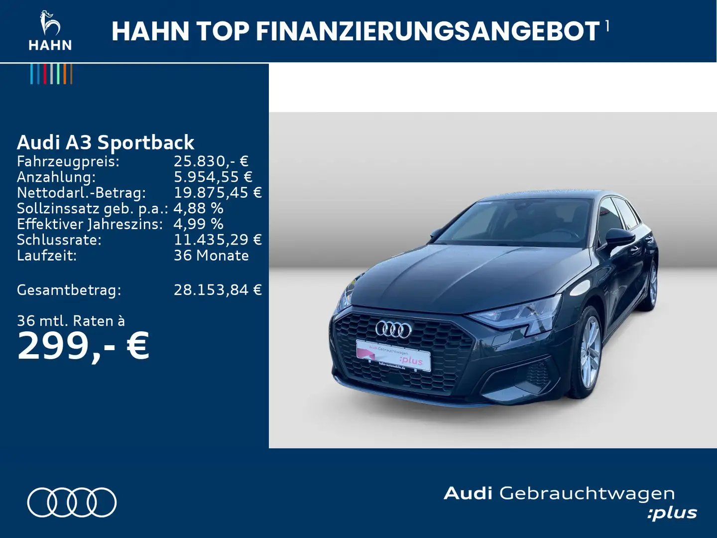 Audi A3 40TFSIe S-tronic Virtual LED CAM Grau - 2
