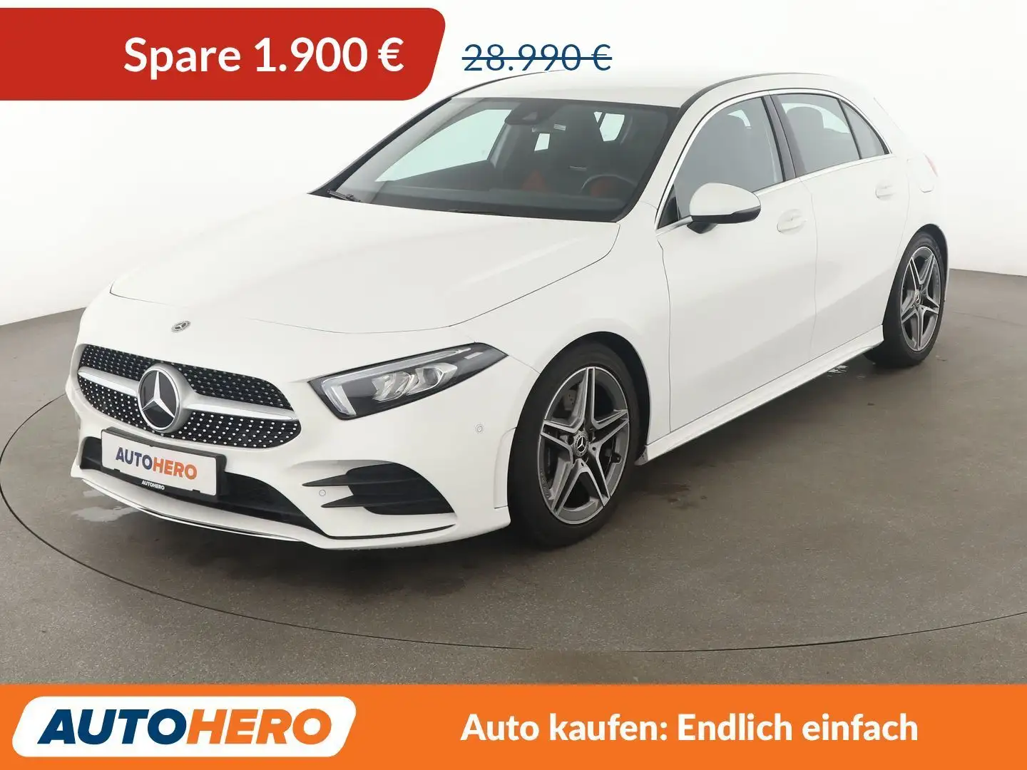 Mercedes-Benz A 220 A 220 AMG Line Aut.*NAVI*LED*TEMPO*CAM*PDC*SHZ* Weiß - 1