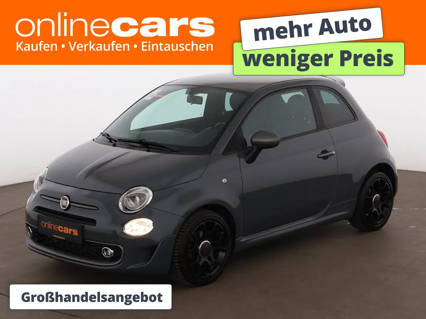 Fiat 500 0.9 TwinAir S LEDER NAVI KLIMA Grau - 1