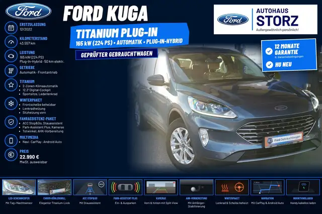 Ford Kuga Plug In Hybrid Titanium WINTER PAKET|FAHRASSISTENZ