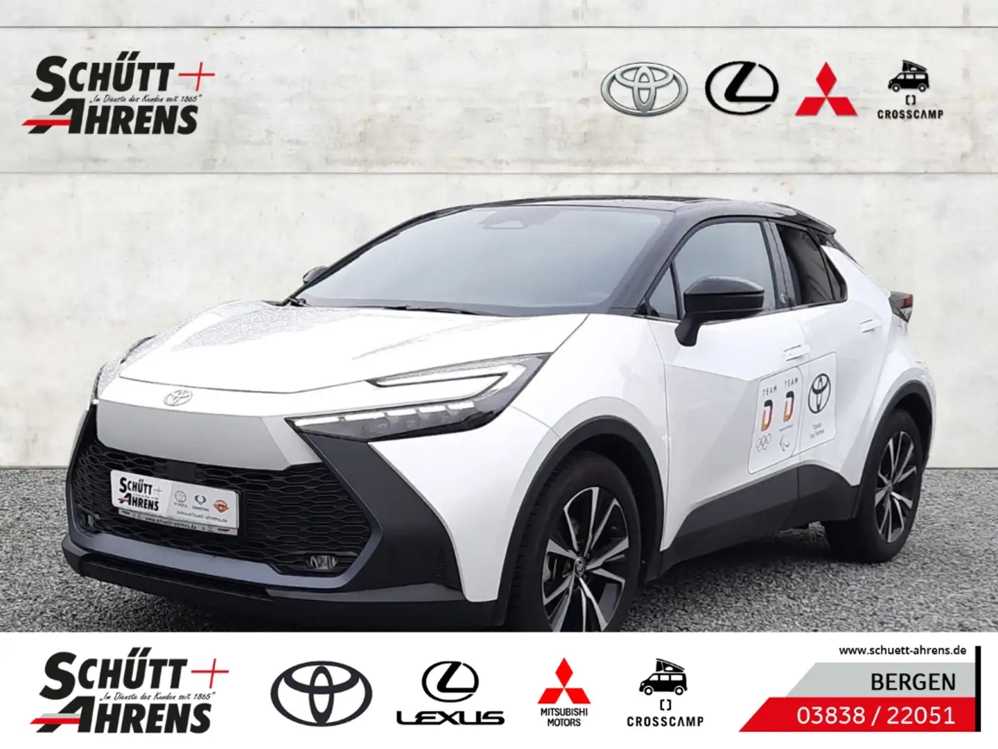 Toyota C-HR Team D, Hybrid, Automatik el. Heckklappe Gar. LED Blanco - 1