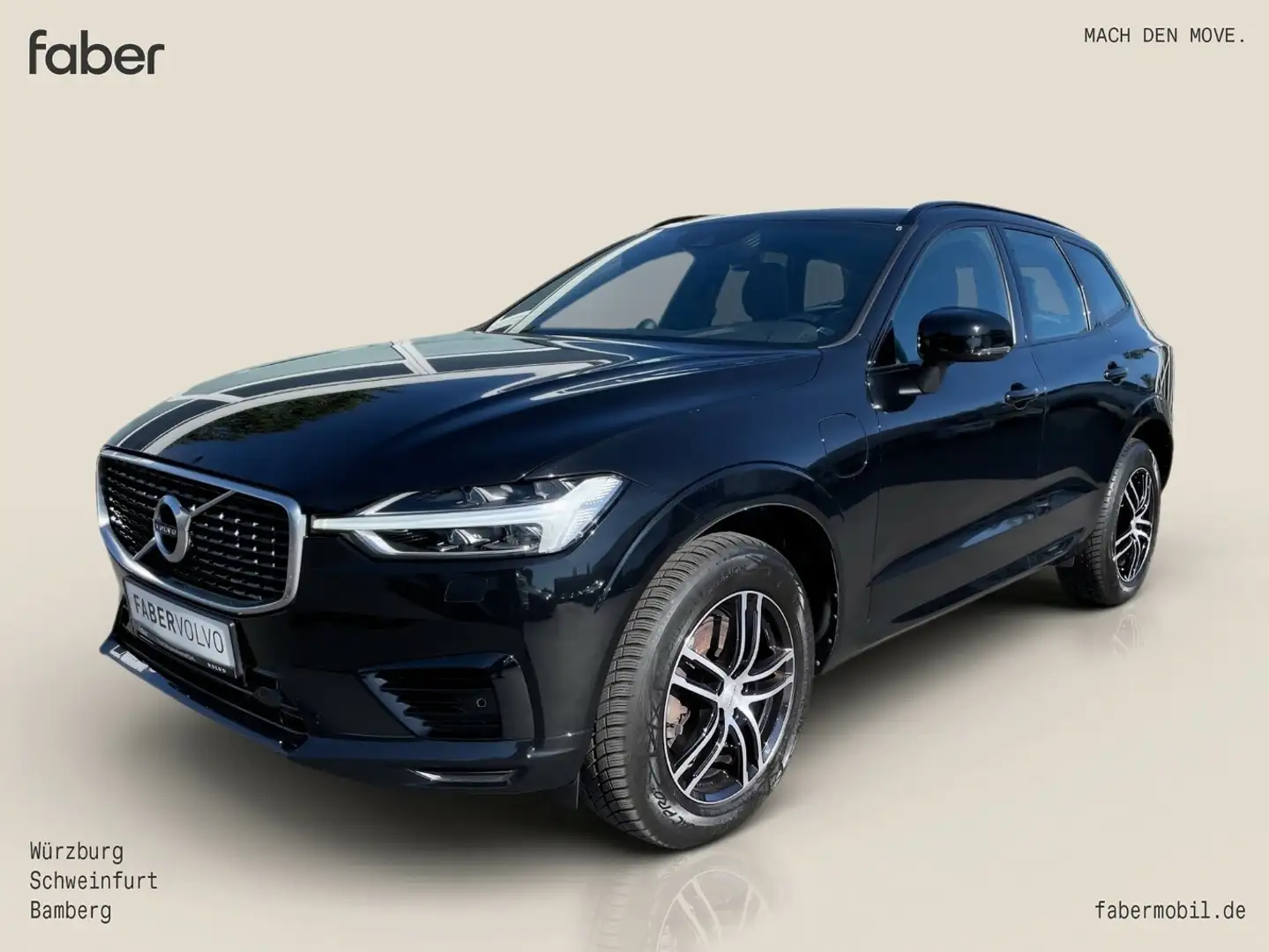 Volvo XC60 T8 R Design Recharge Plug-In Hybrid AWD Noir - 2