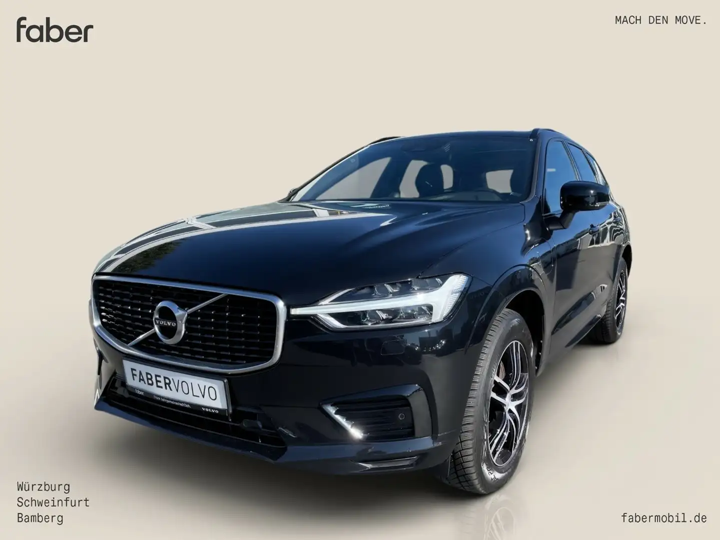 Volvo XC60 T8 R Design Recharge Plug-In Hybrid AWD Noir - 1