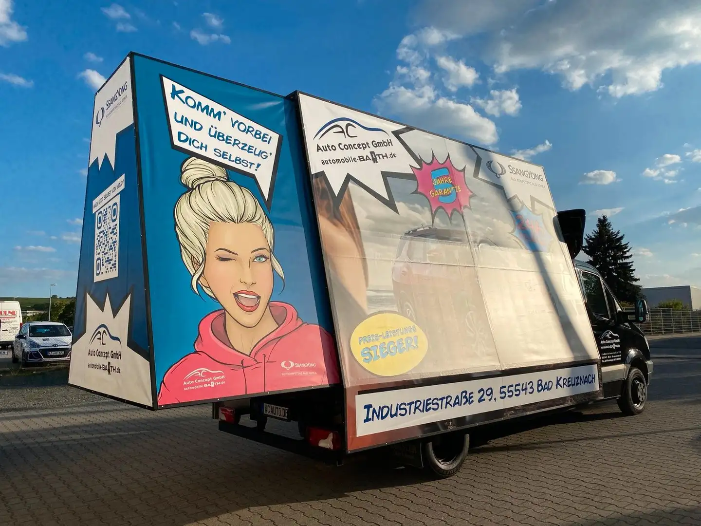 Mercedes-Benz Sprinter Werbebanner mit Ihrer Werbung Noir - 2