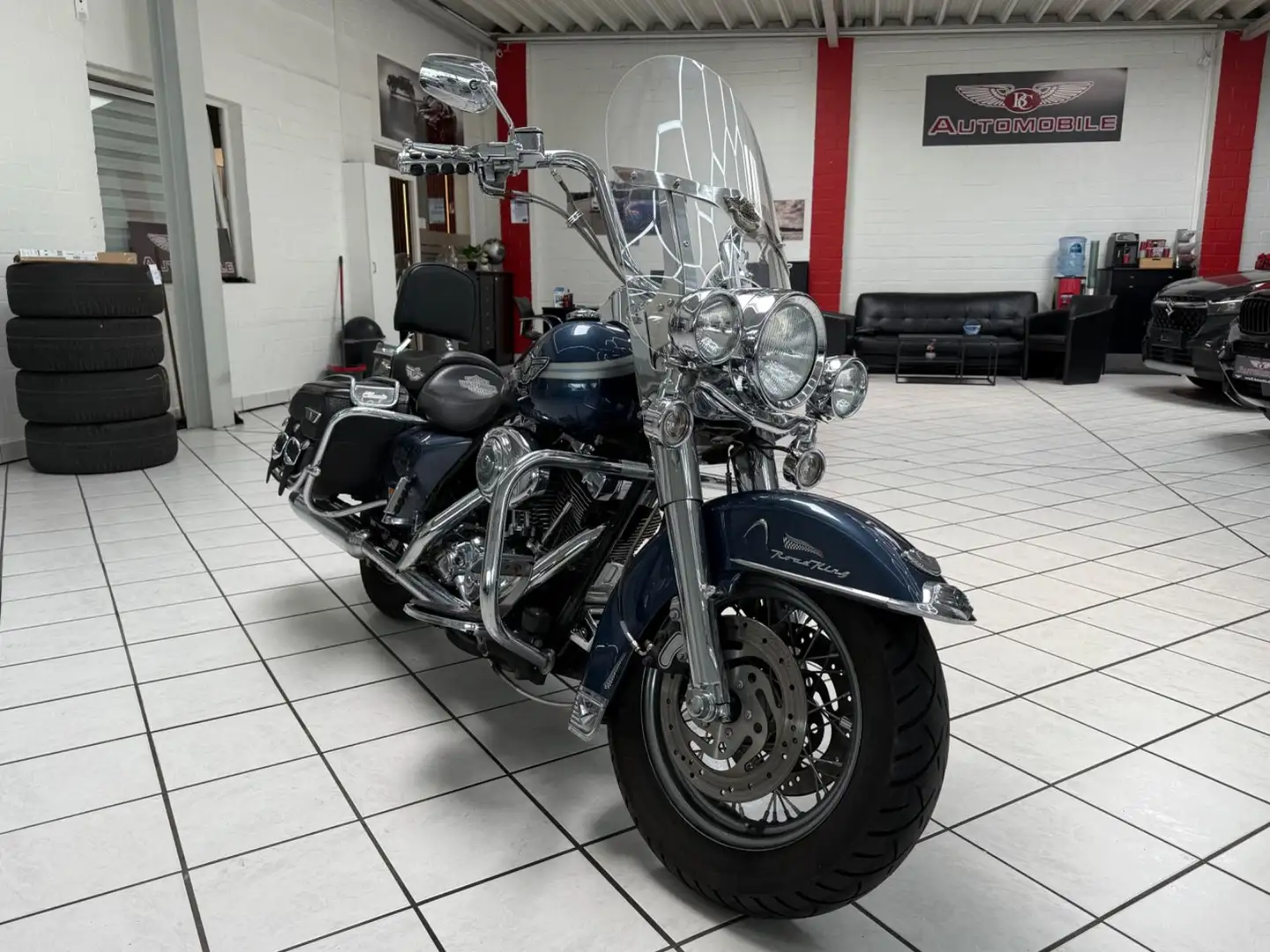 Harley-Davidson 2003 Road King Classic FLHRI Blauw - 1
