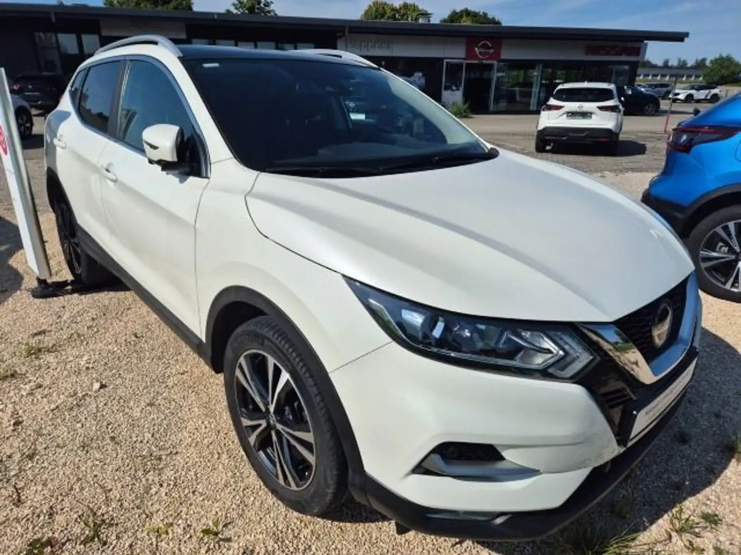 Nissan Qashqai 1.3 DIG-T Zama Navi Glasdach AHK SH 360° Blanc - 2