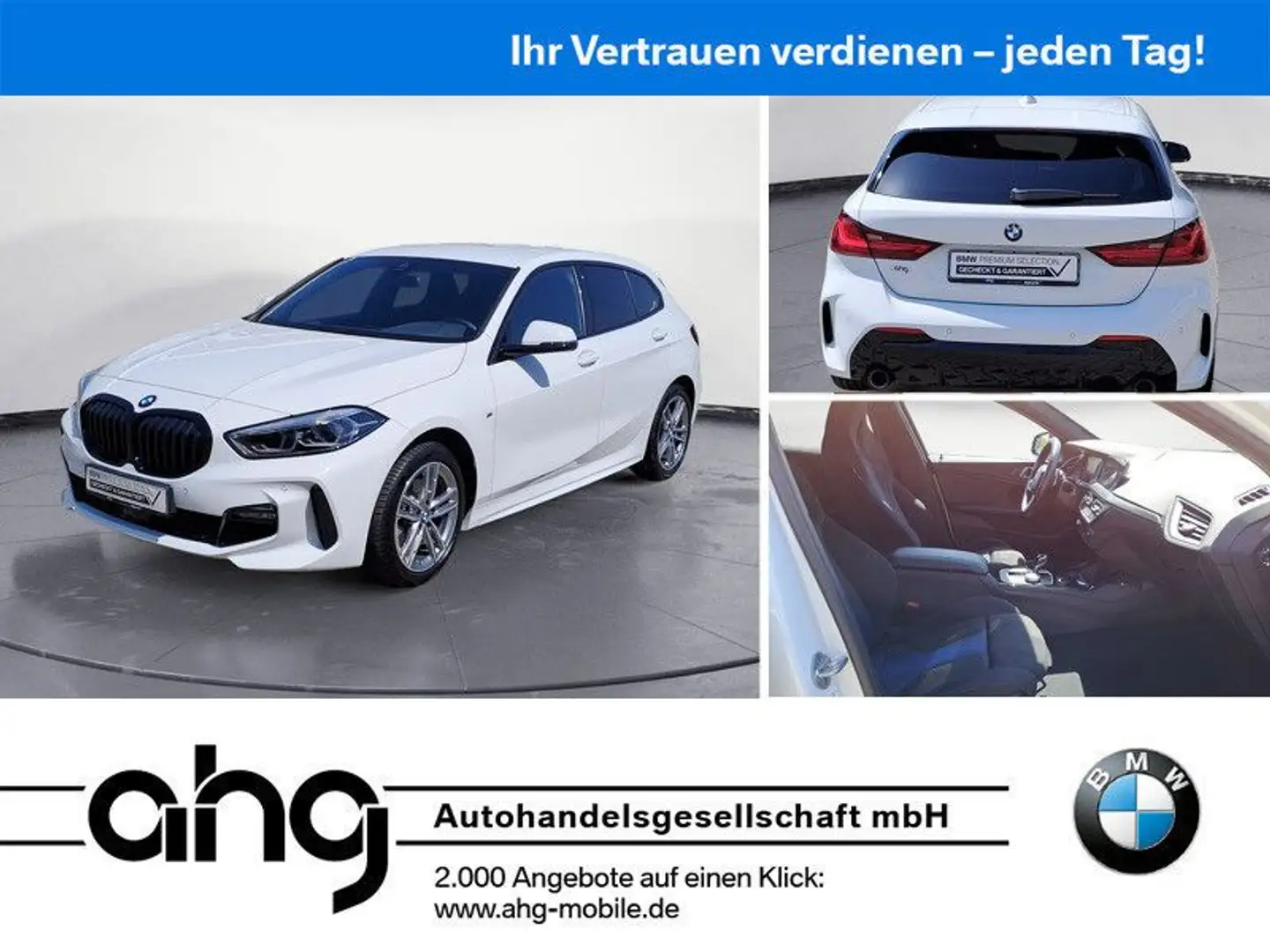 BMW 118 d M Sport Cockpit Professional el. Heckklappe Blanc - 1