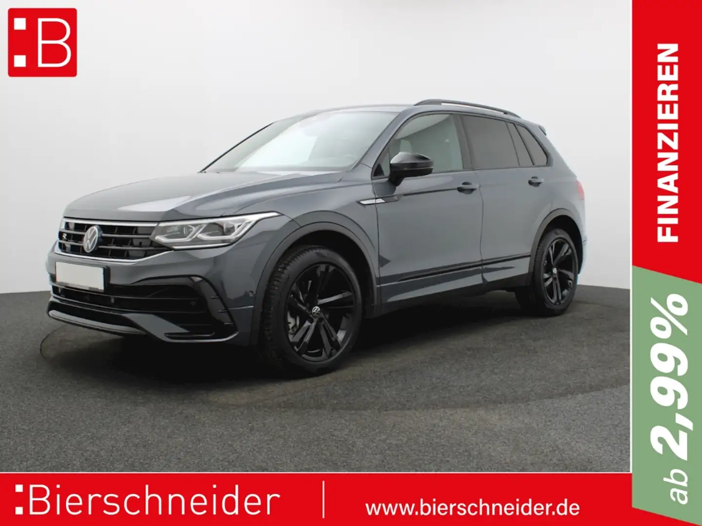 Volkswagen Tiguan 2.0 TDI DSG 4Mo. R-Line BLACK-STYLE PANO AHK NAVI Grau - 1