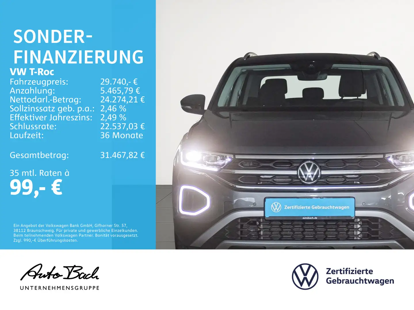 Volkswagen T-Roc T-ROC 1.5 TSI DSG Style, Digital Cockpit Pro, LE Grau - 2