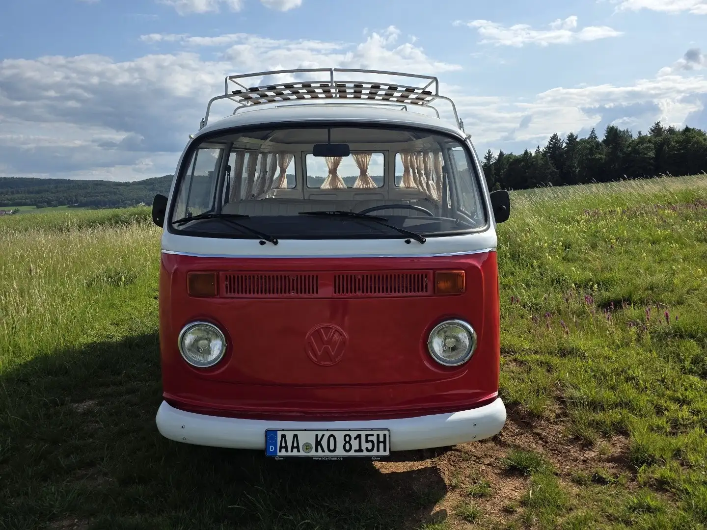 Volkswagen T2 9 Sitzer Fensterbus Rot - 2