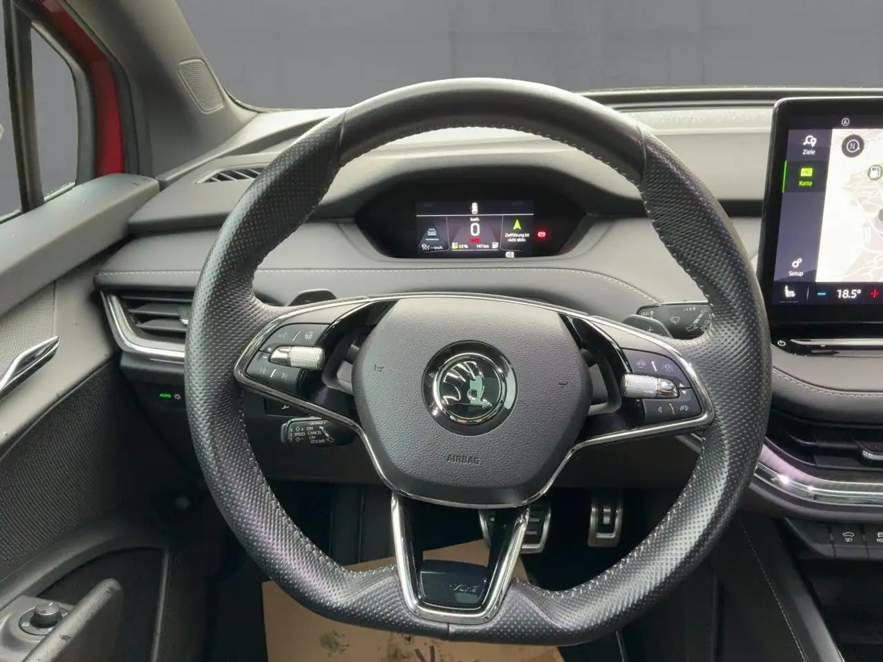 Skoda Enyaq iV 80x Sportline LEDER+NAV+AHK+PANO+CANTON, миниатюра 10