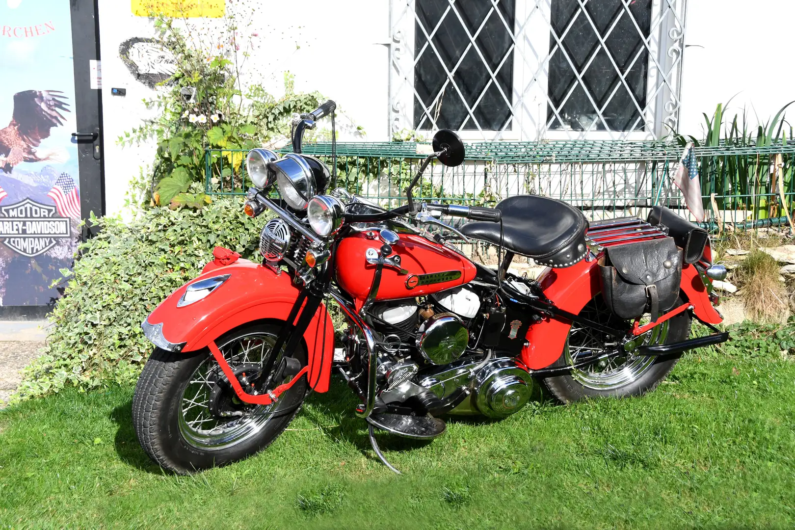Harley-Davidson WL 750 Flathead Motorrad läuft 1a überholt -1942 Rot - 1