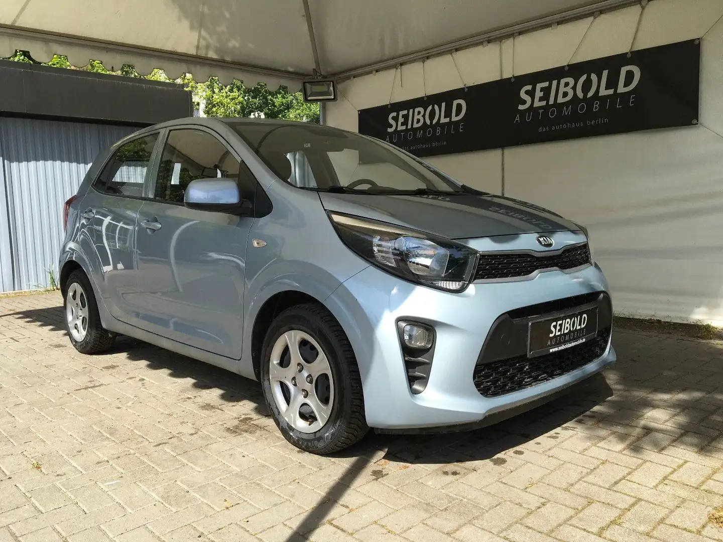 Kia Picanto 1.0 Attract/1.Hand/8 Tkm/Allwetter/5-Tür Blauw - 2