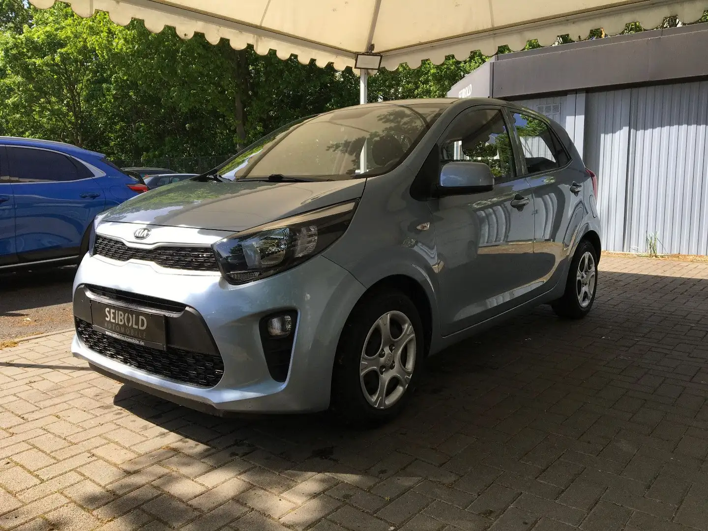 Kia Picanto 1.0 Attract/1.Hand/8 Tkm/Allwetter/5-Tür Blauw - 1