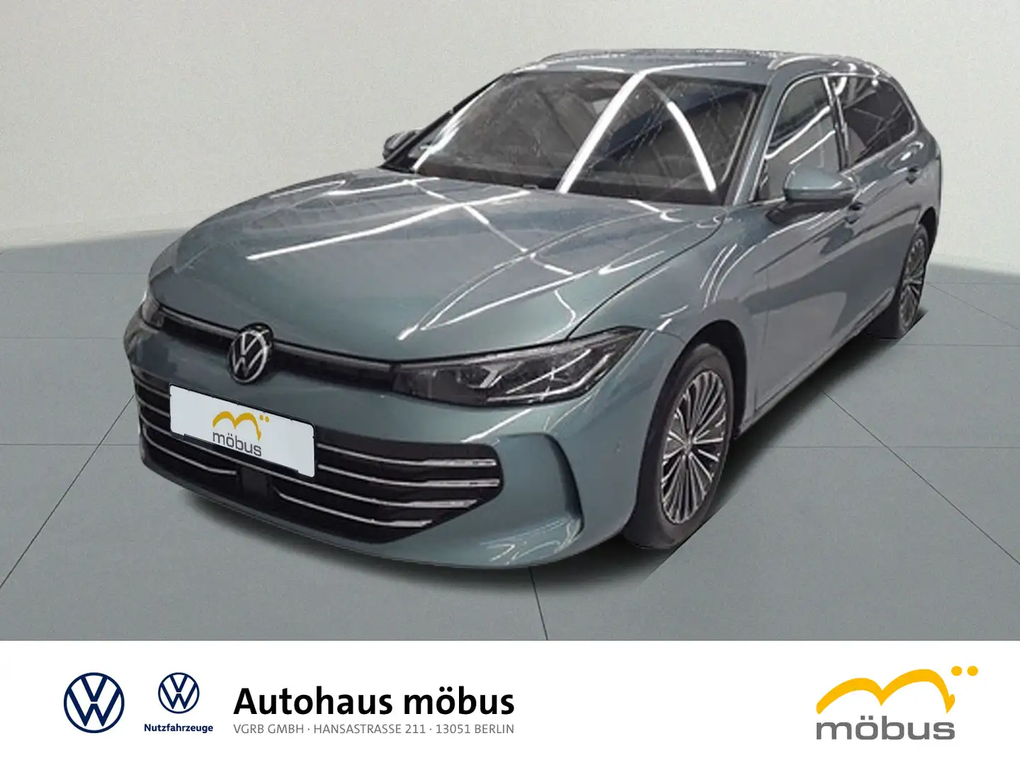 Volkswagen Passat Variant Passat 2.0 TDI Elegance 4M*DSG*HUD*AHK*APP*IQ.LI Grün - 2