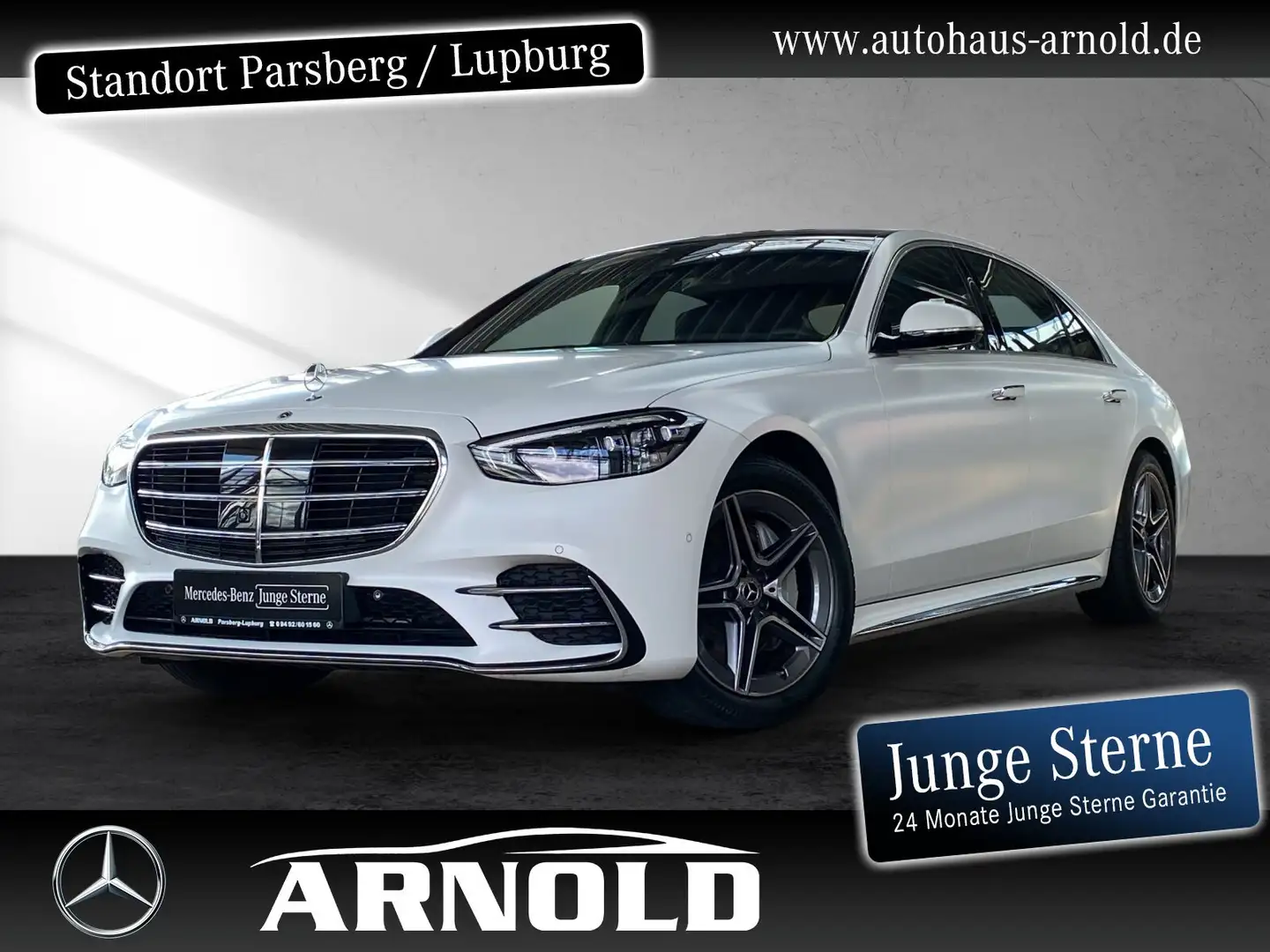 Mercedes-Benz S 450 S 450 d 4M Lang AMG L. HUD 360° ENERGIZING MAGNO Blanc - 1