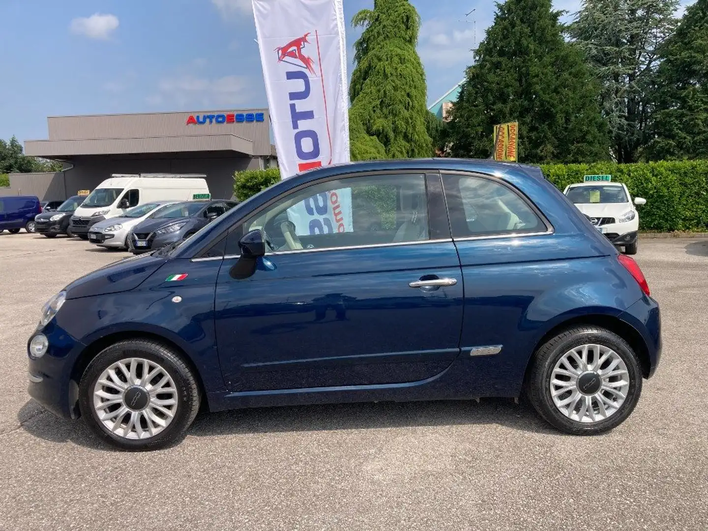 Fiat 500 1.2 69CV Lounge Bleu - 2
