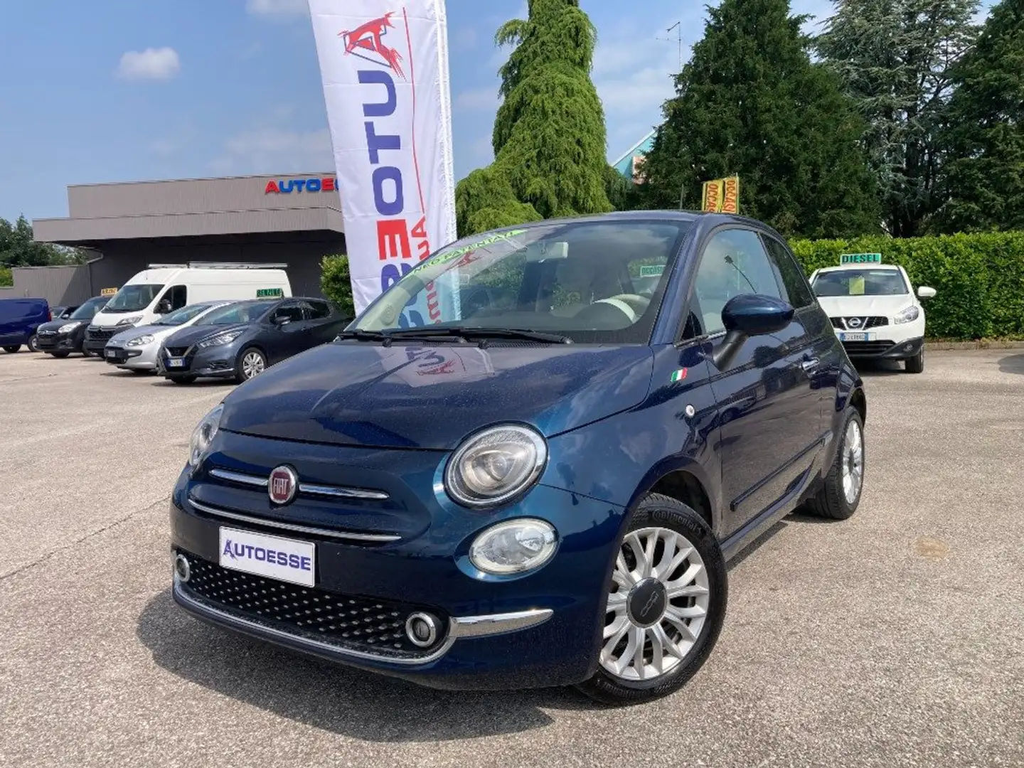 Fiat 500 1.2 69CV Lounge Bleu - 1