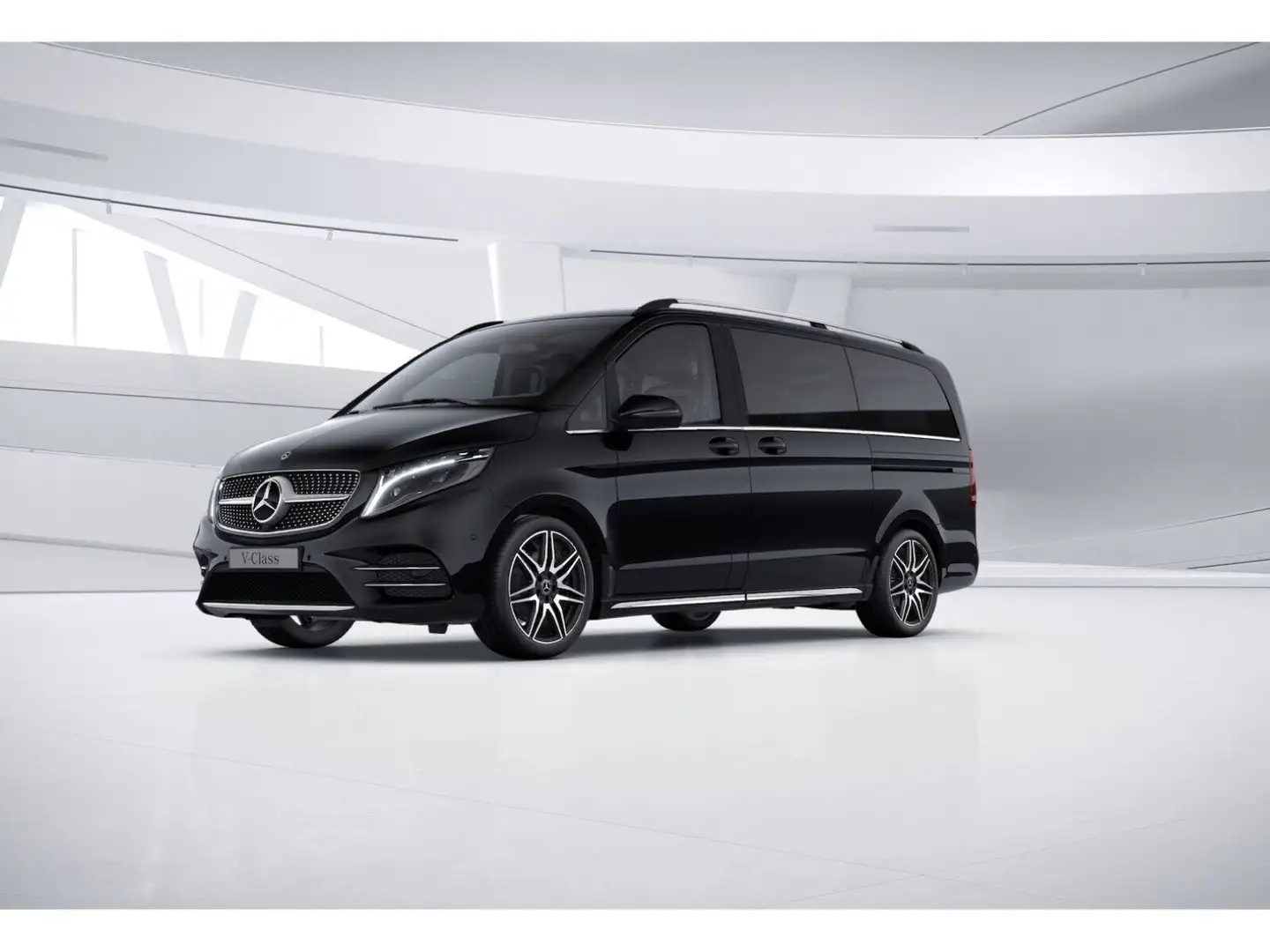 Mercedes-Benz V 300 V300 d 4MATIC EXCLUSIVE Lang Airm Pano Distr Navi Schwarz - 1