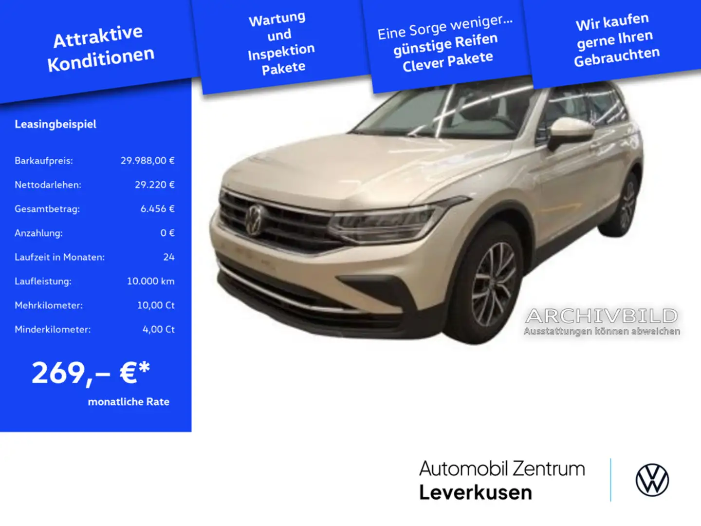 Volkswagen Tiguan Life LED AHK SHZ PDC STANDHZ KLIMA Silber - 1