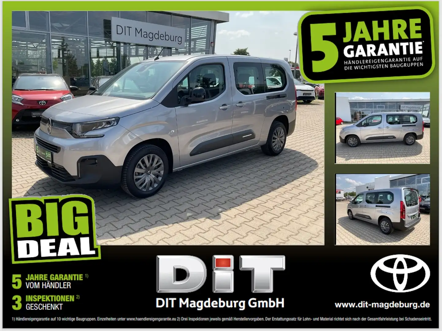 Citroen Berlingo 1.5 Plus XL CarPlay,Spurhalte,Sitzheiz. Grijs - 1