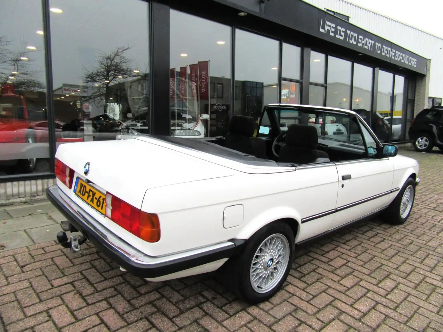 BMW 325 3-serie Cabrio 325i 1989 HARDTOP NWE SOFTTOP IZGST Weiß - 2