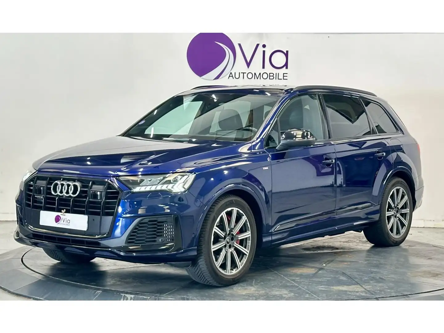 Audi Q7 3.0 V6 60 TFSI E 456 QUATTRO COMPETITION  / SUIVI AUDI / AFFICHAGE TETE HAUTE Bleu - 1
