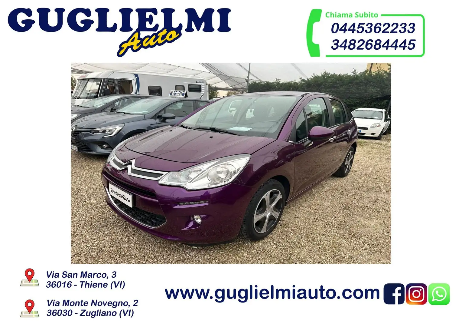 Citroen C3 PureTech 82 Feel Edition Lilla - 1