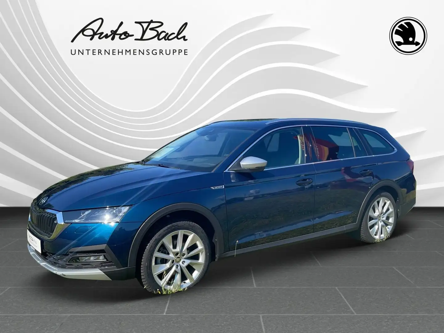 Skoda Octavia Combi Scout 2.0 TDI 110 kW 4x4 DSG Bleu - 1