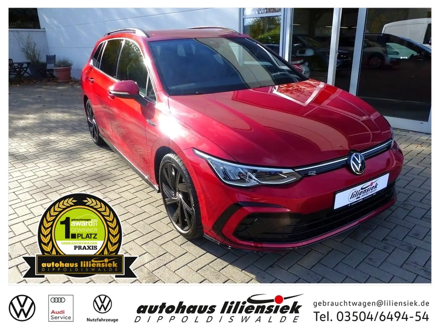Volkswagen Golf Variant 8 Variant 2.0 TSI DSG R-Line *LED*PDC*Navi* Rosso - 1
