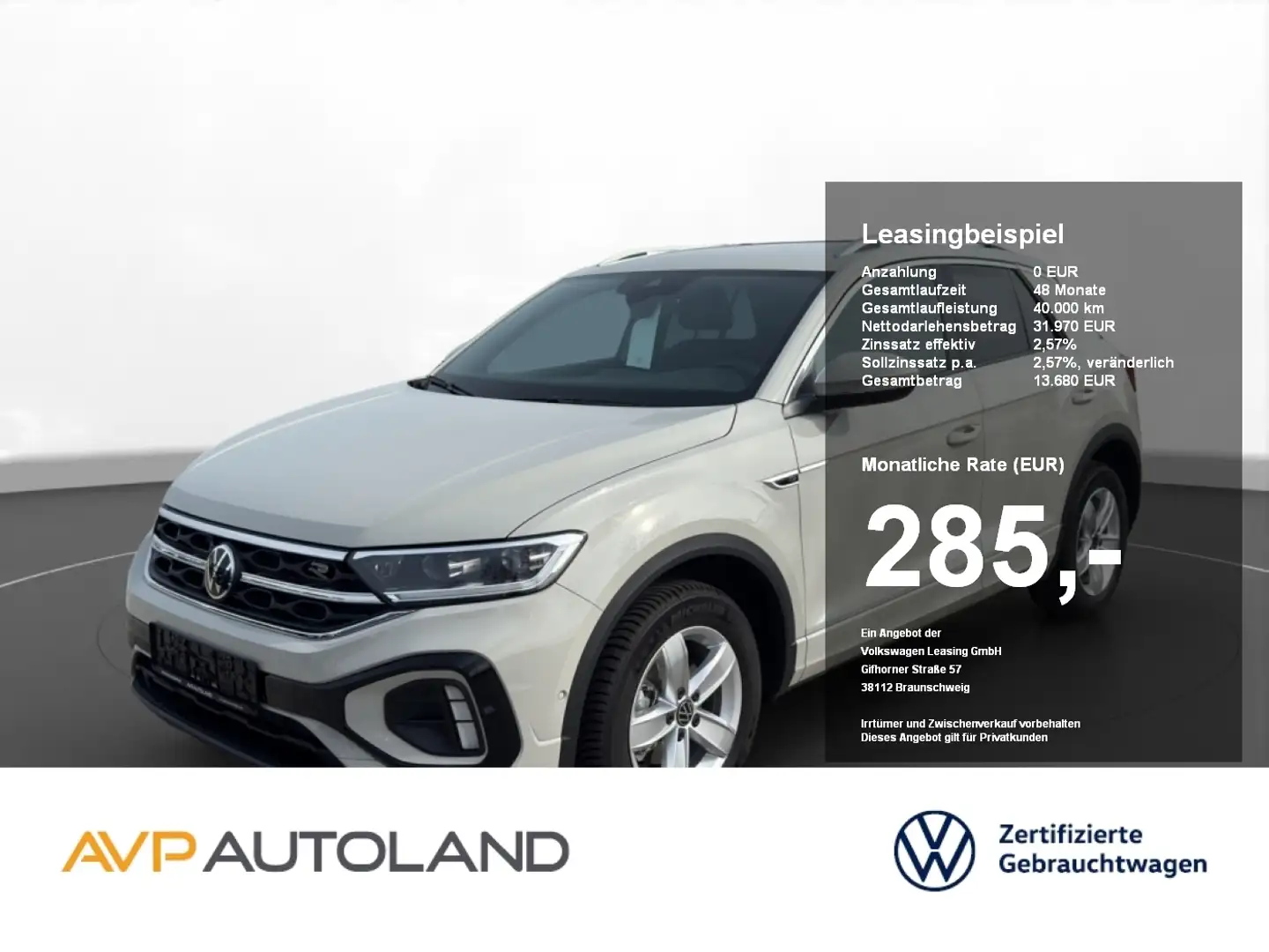 Volkswagen T-Roc 1.5 TSI DSG R-Line | NAVI | LED | AHK | Gris - 1