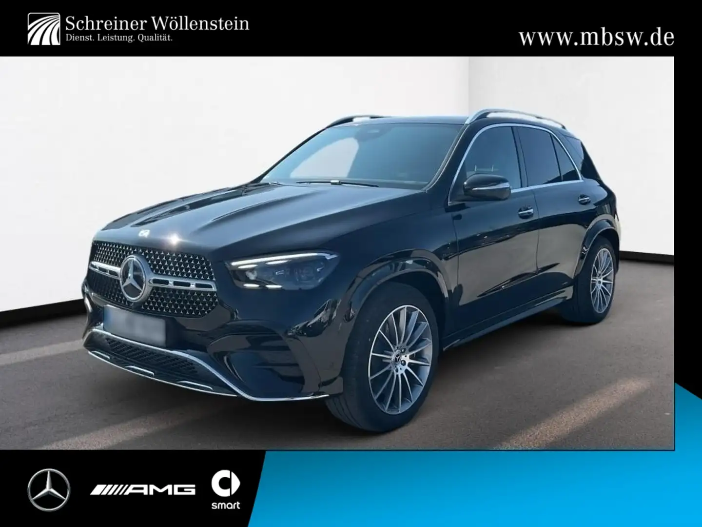 Mercedes-Benz GLE 450 d 4m AMG*AHK*HeadUp*Pano*Mbeam*Burmester Noir - 1
