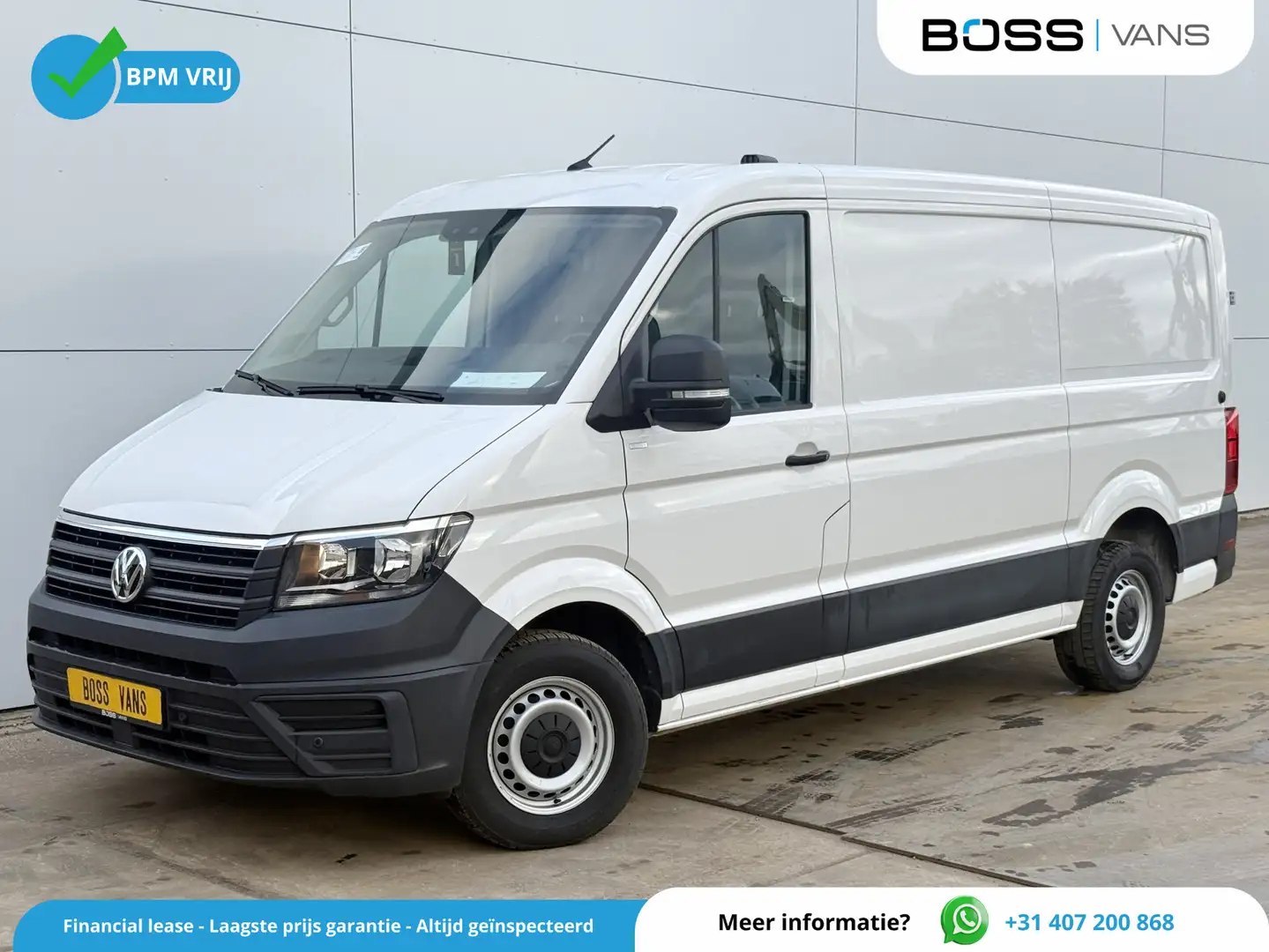 Volkswagen Crafter 2.0 TDI 102PK L3H2 Airco Lat betimmering Parkeerse Wit - 1