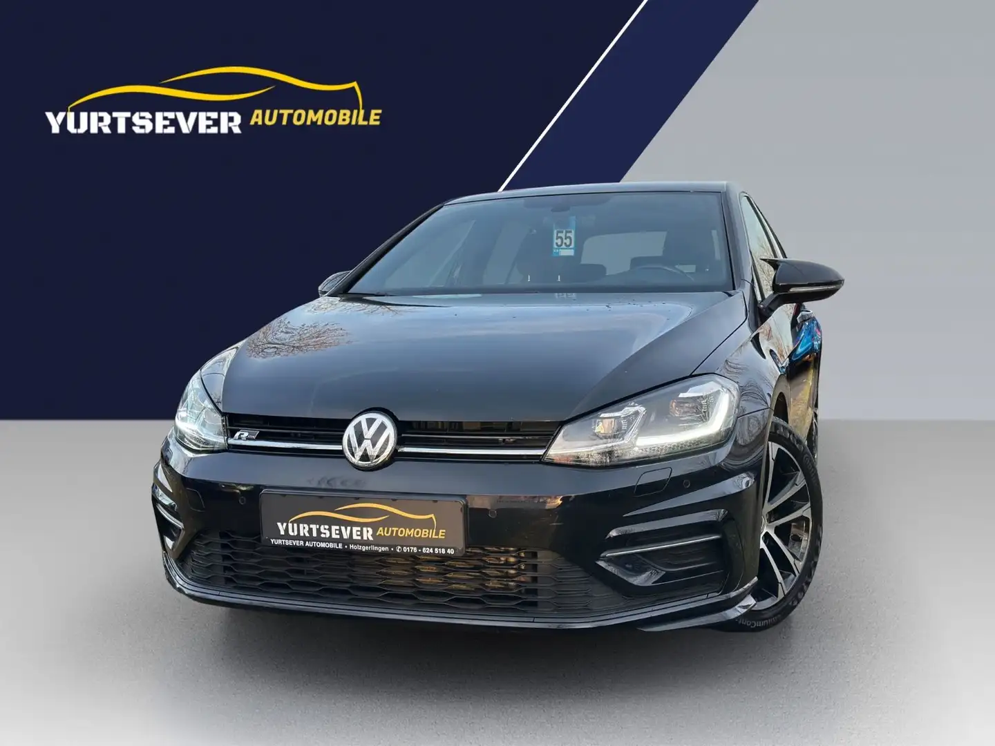Volkswagen Golf VII Lim.*R-LINE*VIRTUAL*LED*ALU*TEMP* Schwarz - 1