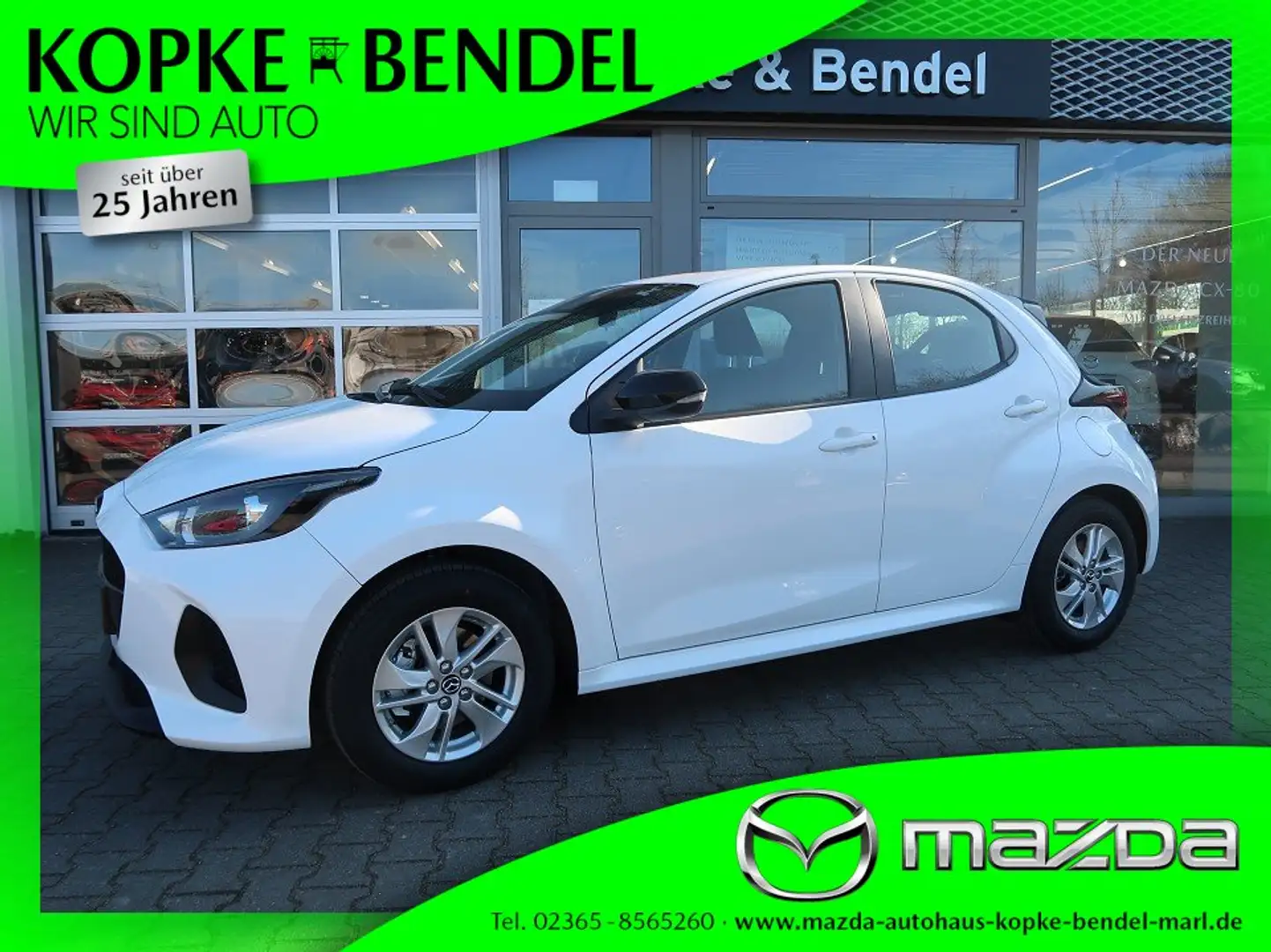 Mazda 2 Hybrid*116PS*AUTOMATIK* CENTRE-LINE*KAMERA*6JAHRE. Alb - 1
