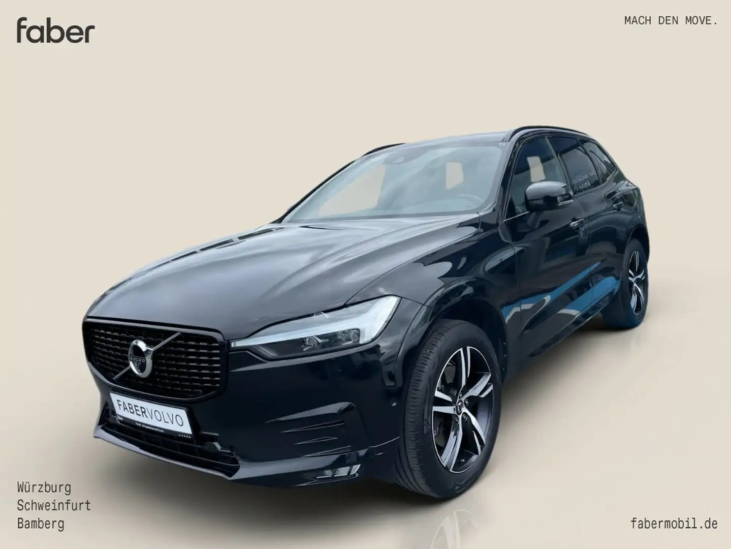 Volvo XC60 D4 R Design AWD Negro - 1
