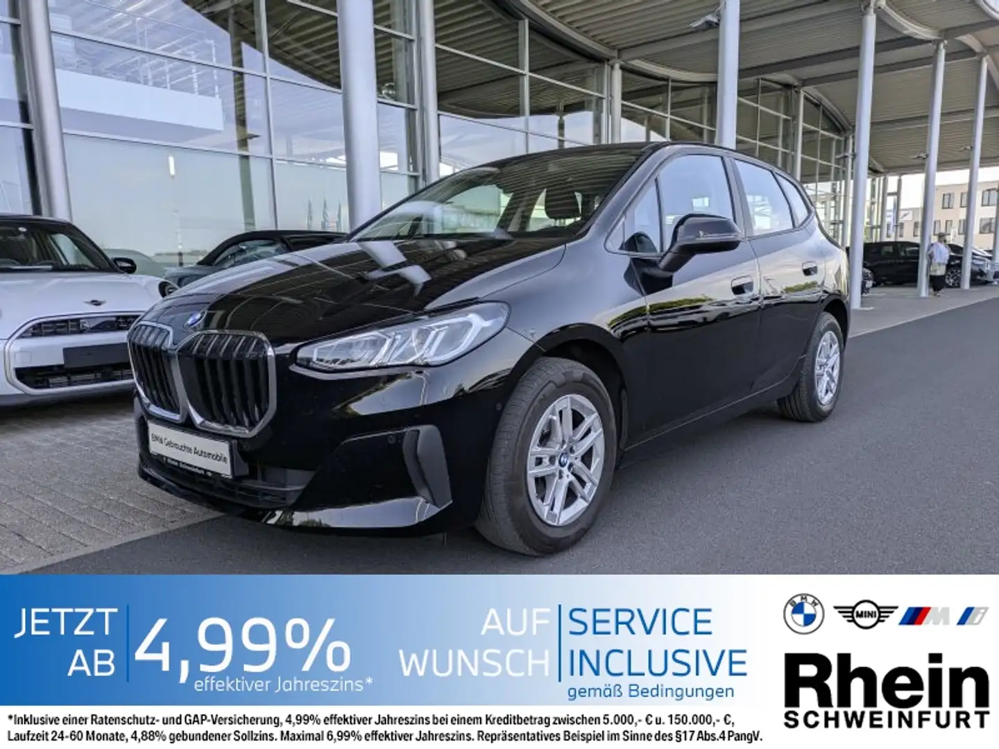 BMW 218 i Active Tourer Navi Prof. Park.Ass. SH. Schwarz - 1