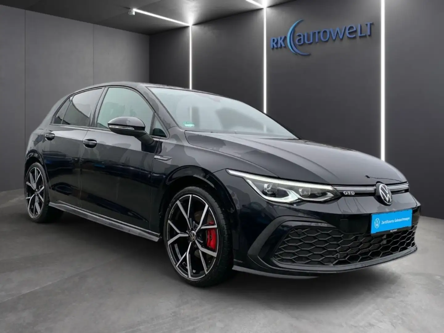 Volkswagen Golf 8 VIII GTD 2.0 TDI SCR AHK-klappbar Navi Noir - 2