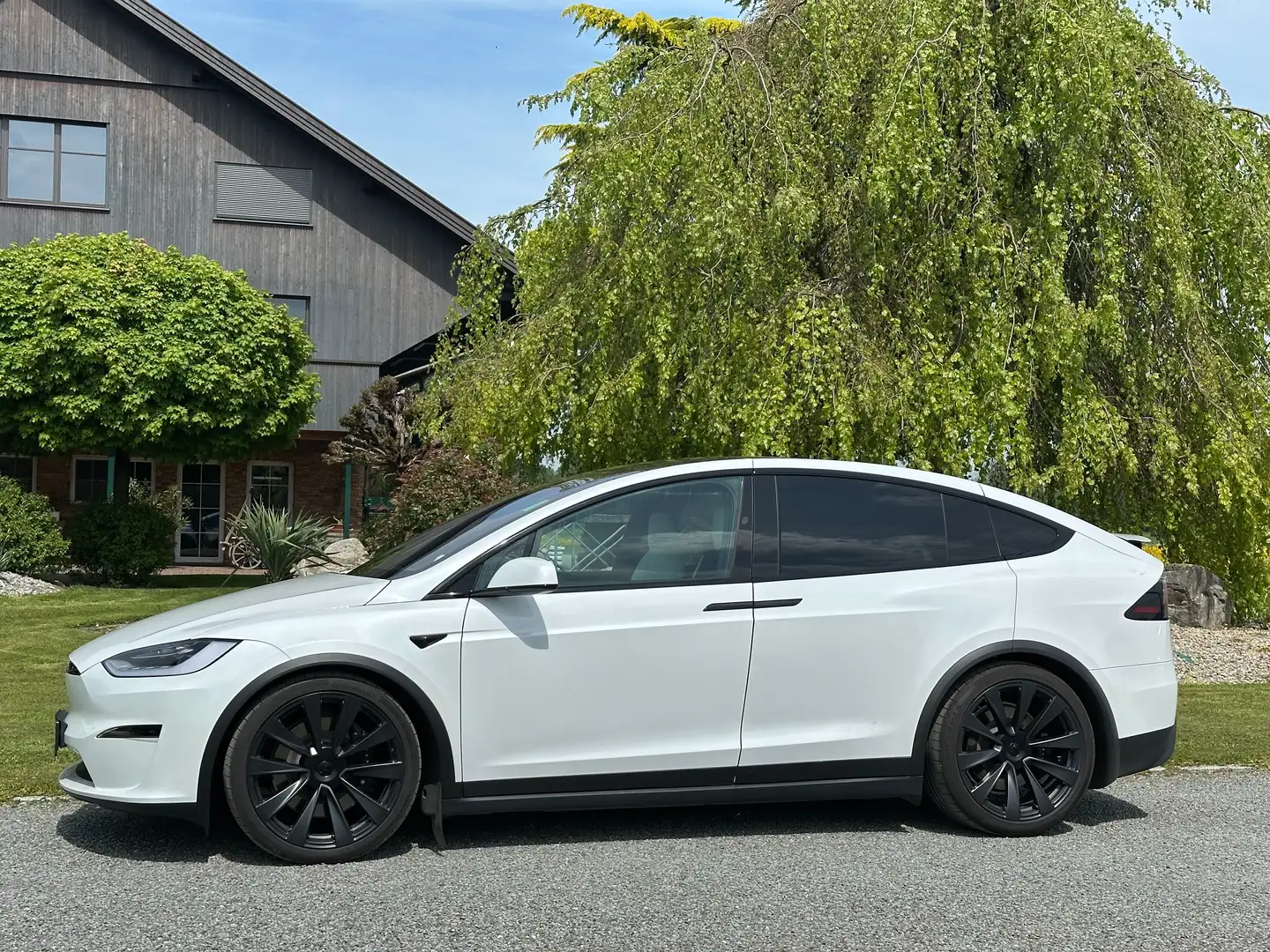 Tesla Model X Model X Long Range 100kWh 7 Sitzer AHK TOP Zustand Weiß - 2